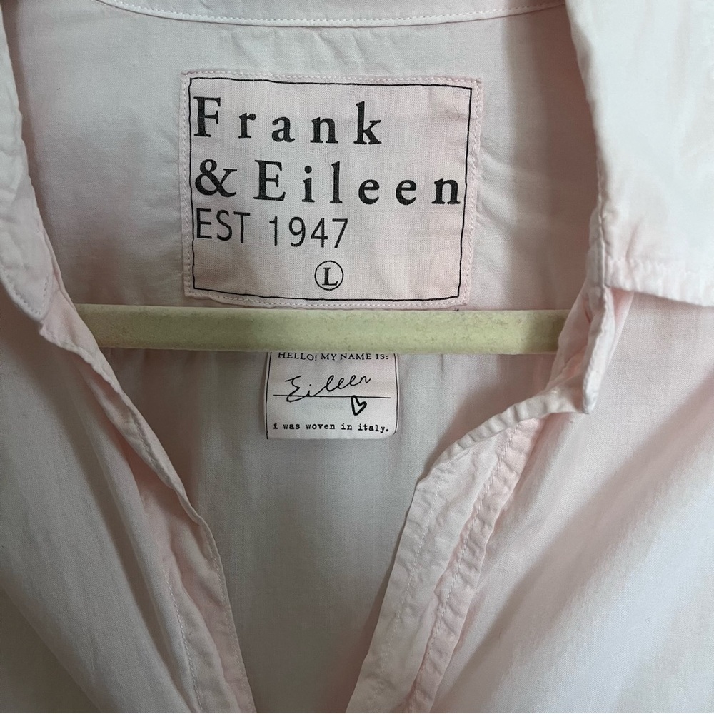 Frank & Eileen Light Pink 100% Cotton Button Down Shirt Long Sleeve - Picture 2 of 6